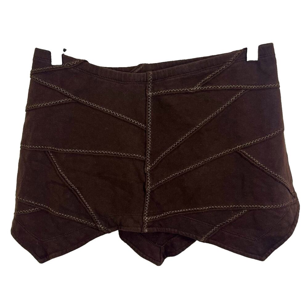Luna Design Patchwork Asymmetrical Mini Skirt Medium Fairy Grunge Low Rise